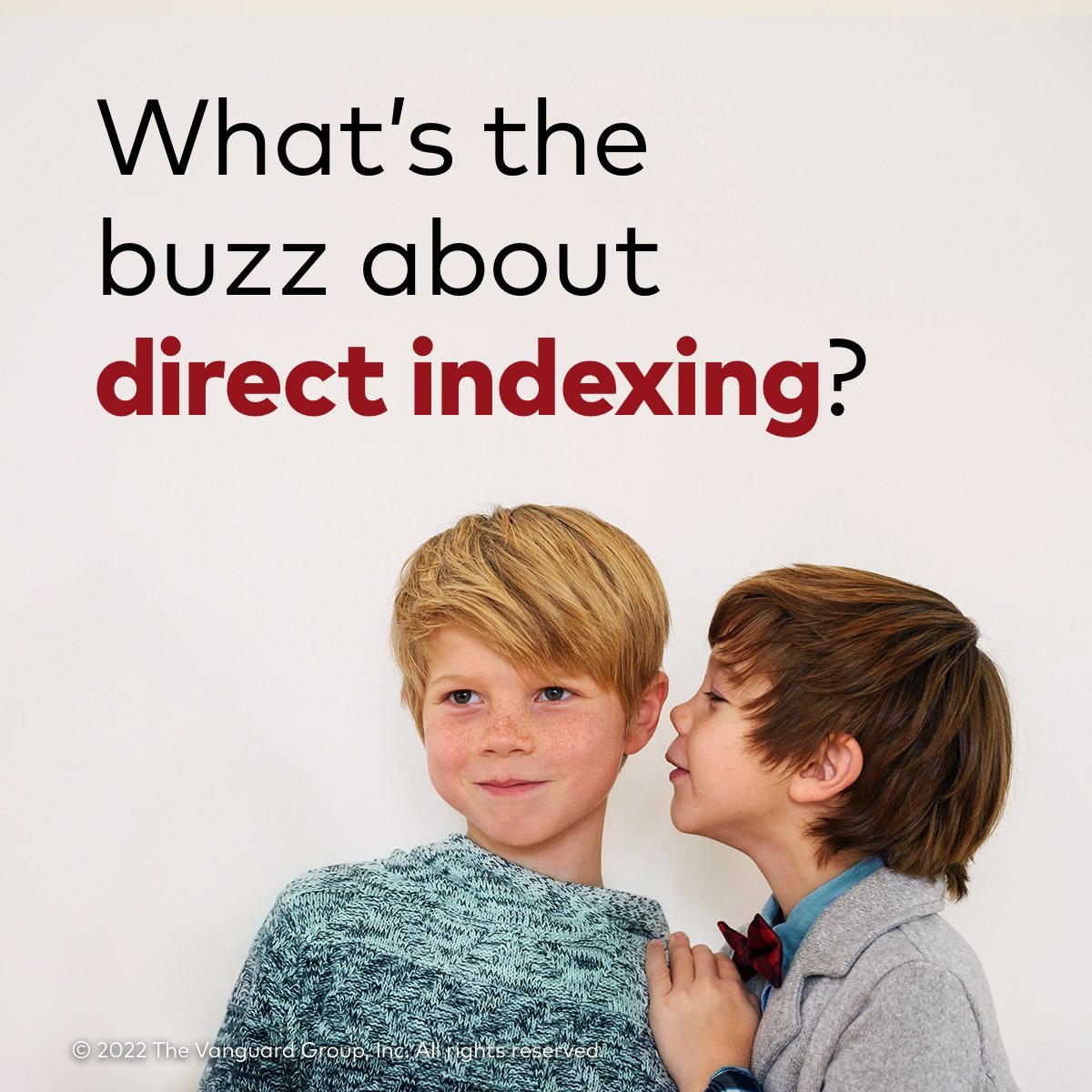 How could direct indexing differentiate your practice? By making it easier for you to offer clients an investing experience tailored to their goals. vgi.vg/3d8MAB3