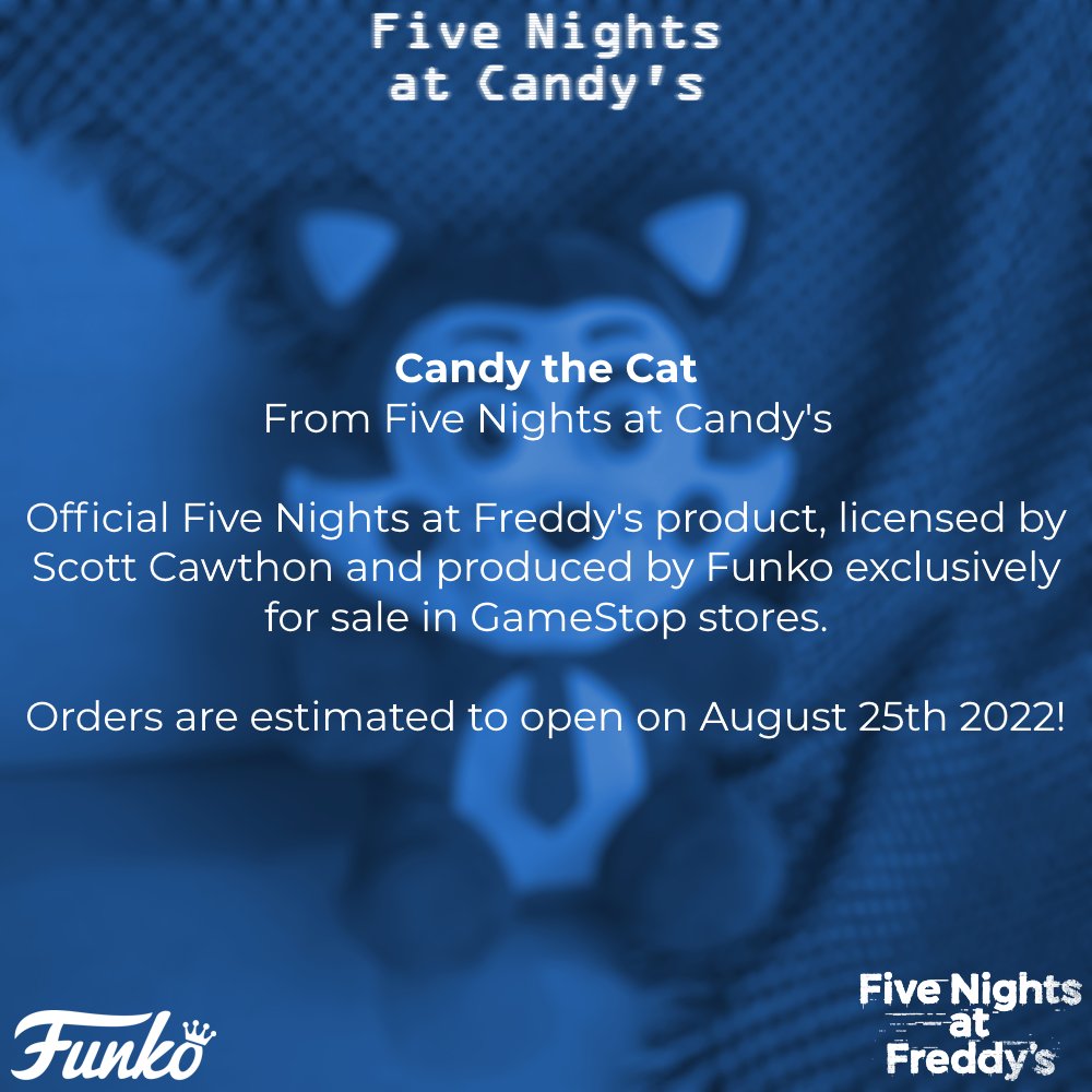 Five Nights at Freddy's Alerts 🏳️‍🌈🏳️‍⚧️ on X: FNaF News: Both the Candy  And the Popgoes Funko plushies have been revealed by their respective  creators! We also have a schedule on when