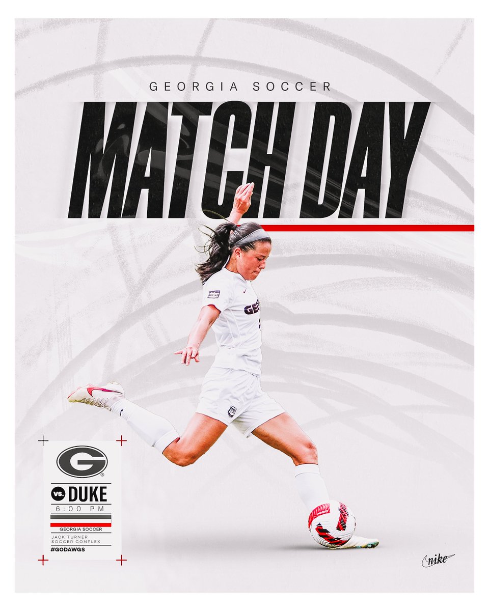 UGASoccer's tweet photo. 🏁 Finally, it's Match Day!

🕕 6 p.m.
📍 Turner Soccer Complex - Athens, Ga.
🆓 Admission

Tonight's game will not be streamed. Follow along here for updates.

#Driven // #GoDawgs 🐾 https://t.co/pa07QygBJQ