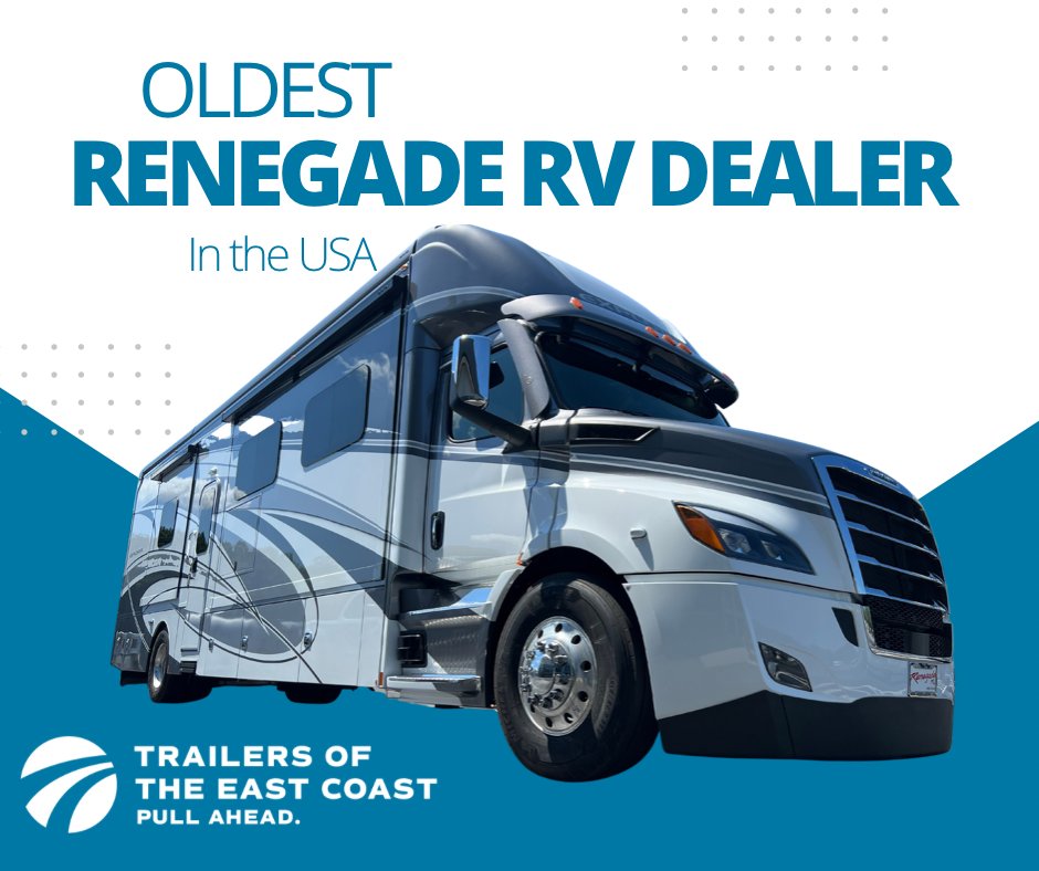 TrailersEast's tweet photo. Trailers of the East Coast is the oldest Renegade RV dealer in the country, which means we know a thing or two about putting these things on the road. Stop by and ask for Mark to test drive yours today. #PullAhead https://t.co/4bZGzU1tSx