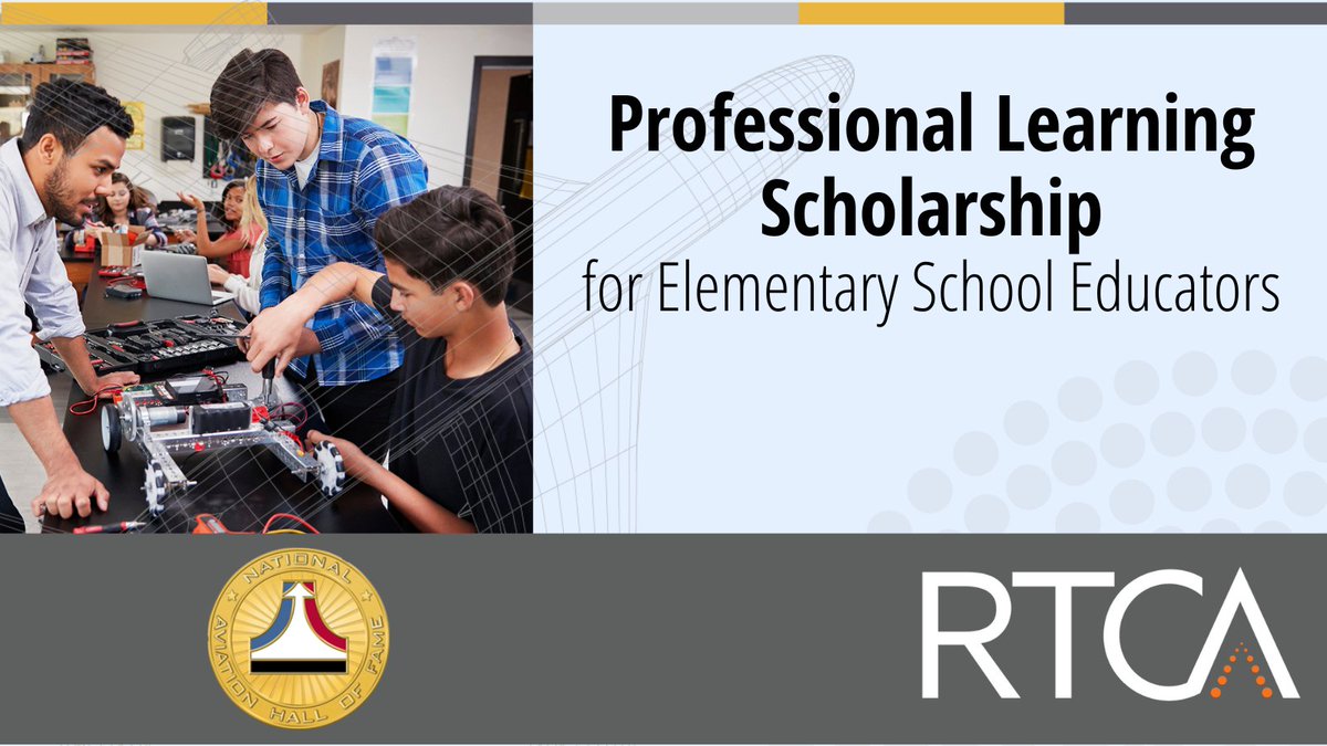 .<a href="/RTCAInc/">RTCA Inc.</a> and <a href="/NAHF/">NAHF</a> launch new scholarship program for STEM educators bit.ly/3djy9KI #scholarship #STEM