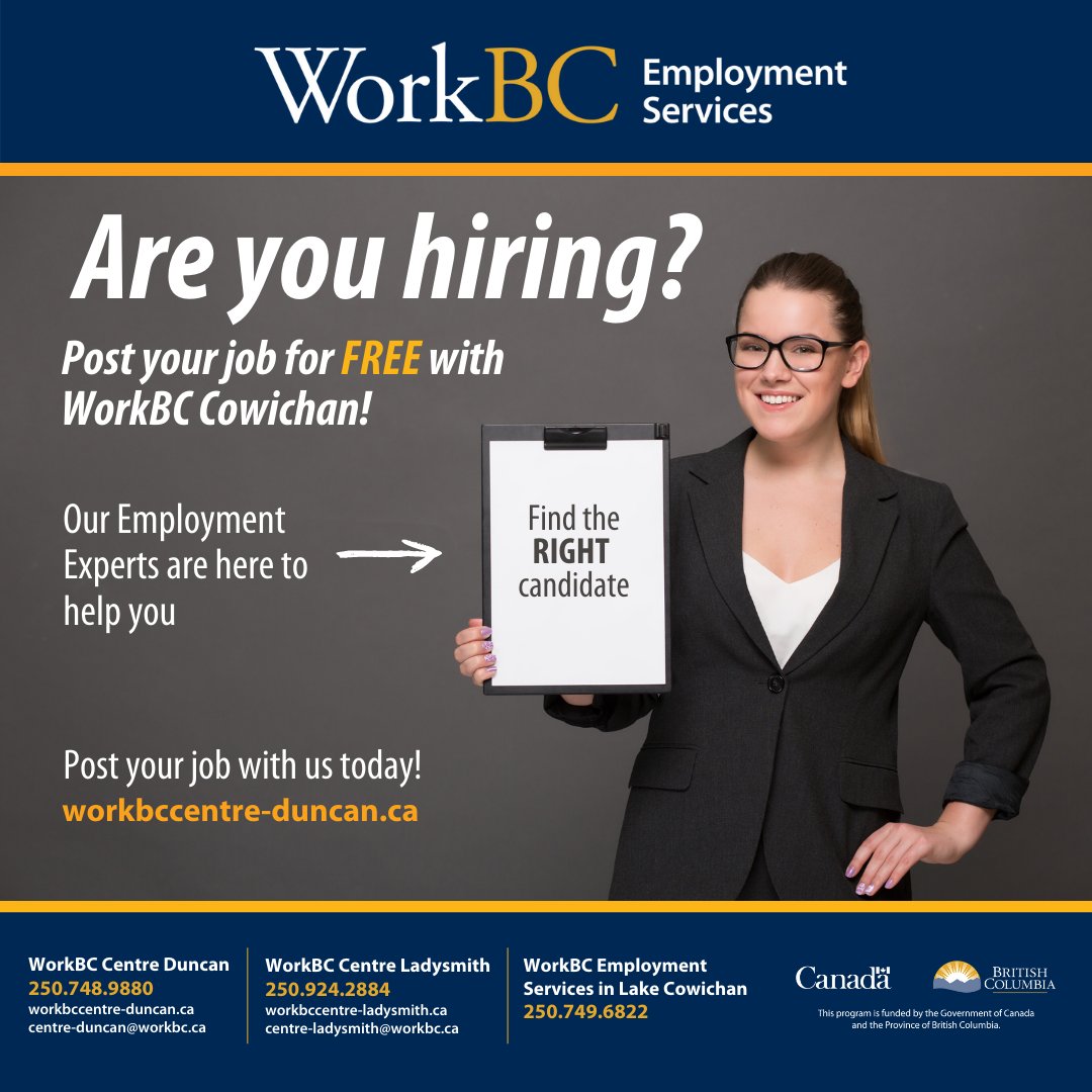 WorkBC Cowichan Valley (workbc_cowichan) Twitter Tweets • TwiDoom