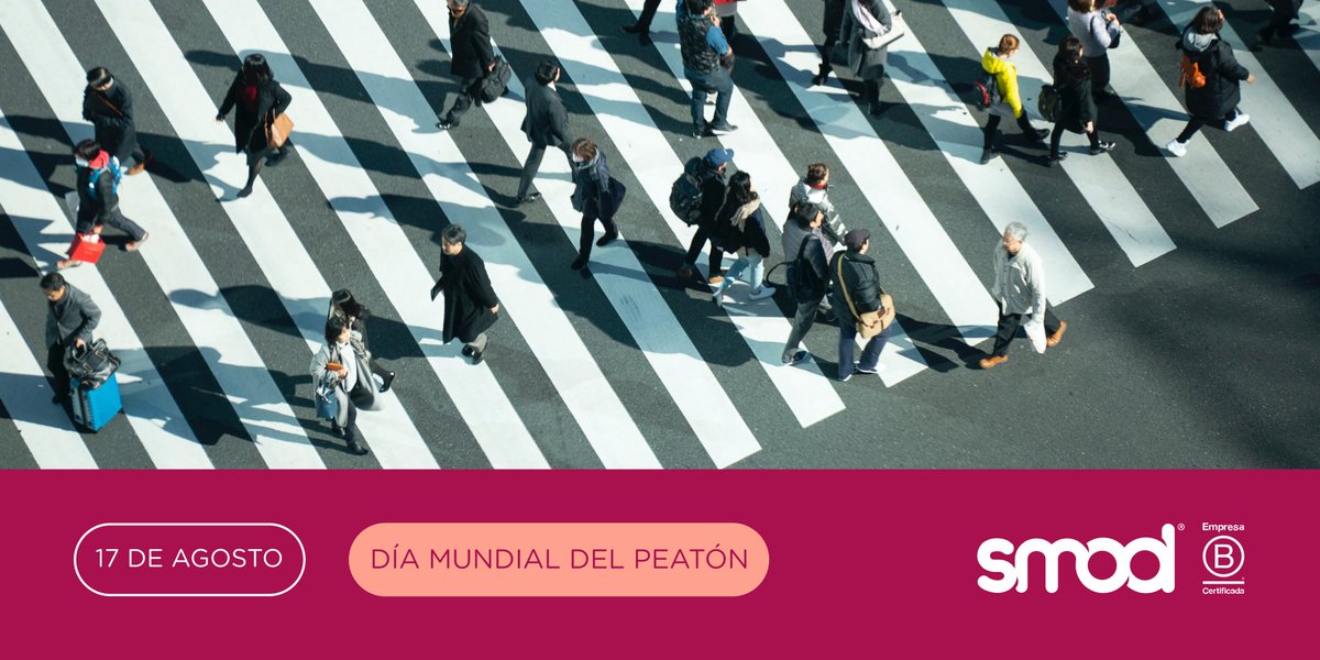 Desde 1987 se fomenta un tránsito seguro en las ciudades. 🌎

 Es responsabilidad de todxs promover una movilidad segura, actuar conscientemente al volante y también al momento de cruzar la calle. 

Nos cuidamos entre todxs 🙌🏻

#SomosSmod #Smod2022 #EmpresaB #TripleImpacto