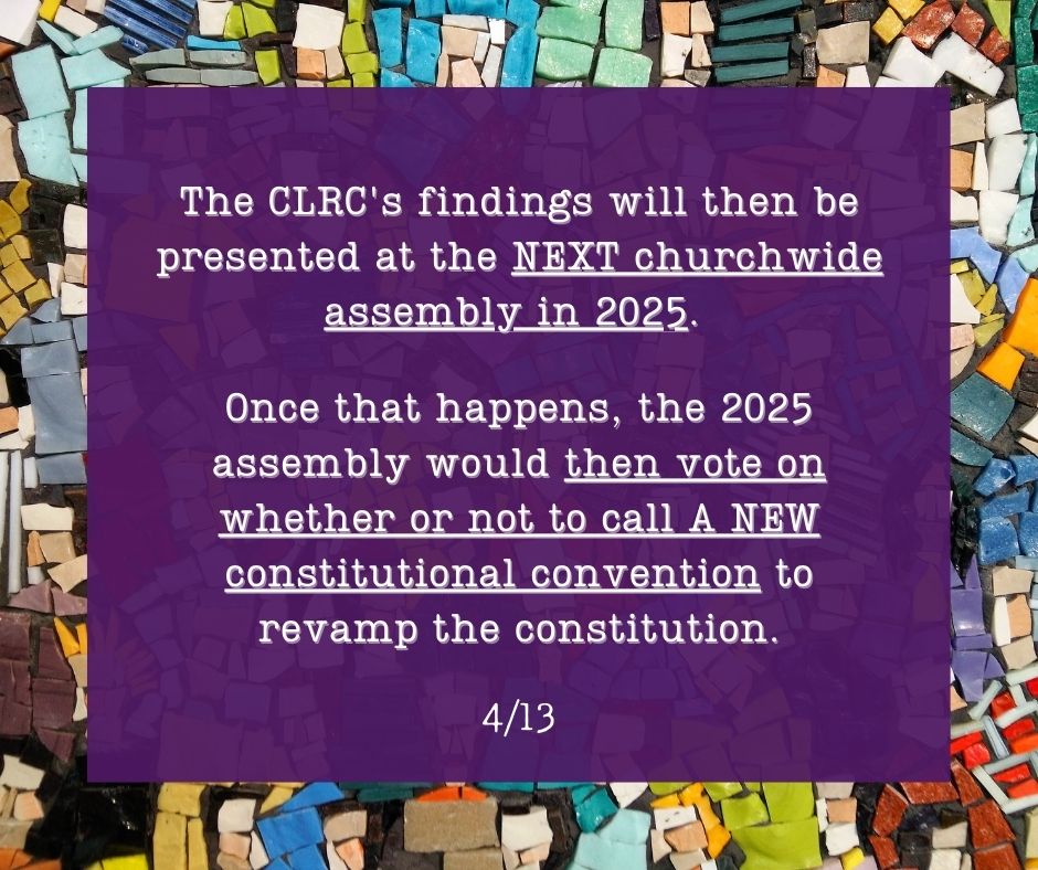 PolyglotEvangel's tweet photo. Looking for a fast and easy way to explain what #Reconstitution2022 is about and what we hope to accomplish at #ELCAcwa? Thanks to Pastor @WittPastor we now have some awesome purple memes to the rescue! Share widely and help us make the case for reconstitution! (Thread 1/4) https://t.co/uOAu2Q2cmd