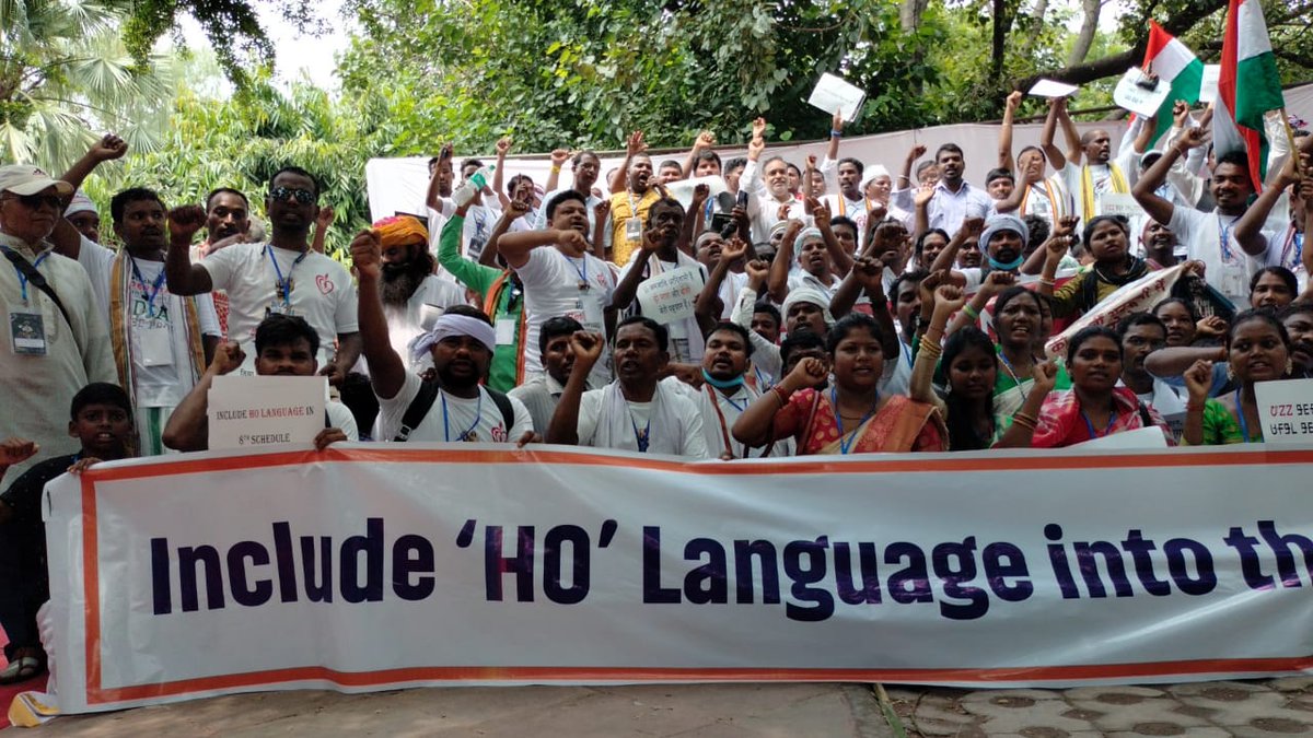 SinkuMangal's tweet photo. Include Ho Language into 8th Schedule of Indian Constitution
#dolabudelhi
#missionholanguage
#hofor8thschedule
#dolabudelhi
#missionholanguage
#hofor8thschedule
#isupportho
@PMOIndia @rashtrapatibhvn @AmitShah @AHindinews @sansad_tv https://t.co/n6TypO4eaX