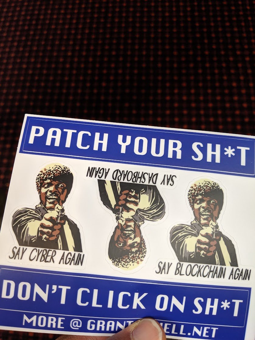 coffeewithayman's tweet image. Found you @dcstickerswap! I&apos;ll be there with @GetIntoInfosec stickers! This was #defcon27... It was EPIC!!