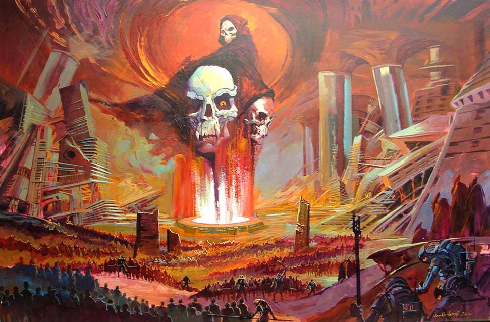 Claudio Mazzoli's early concept art for the 1987 Masters of the Universe movie was metal as hell.

An appreciation thread...