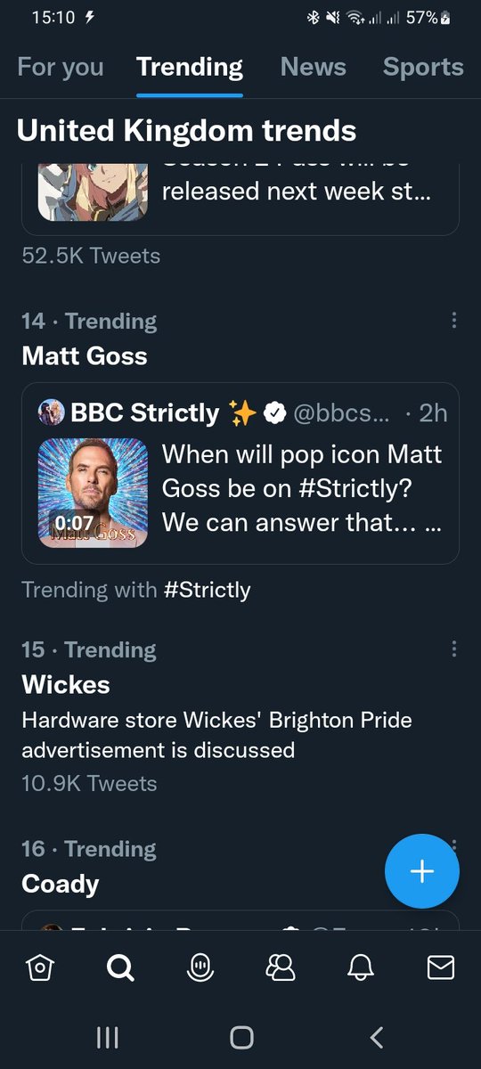 Lisa1979Marie's tweet photo. You're trending @mattgoss ❤️🕺🏼 Such amazing news, everyone is so excited for you going on #Strictly ❤️
Can't wait to hear more about the new single too xx @TeamMattGoss @RobFergOfficial @itslizzyjane https://t.co/AuCQoGDt0o