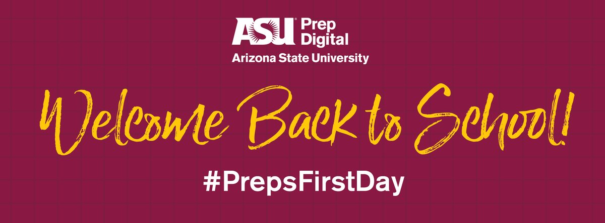asuprepdigital's tweet photo. Welcome back, Sun Devils! Share your first day of school pictures by tagging us and using the hashtag, #PrepsFirstDay. https://t.co/IDFx0WUSuR