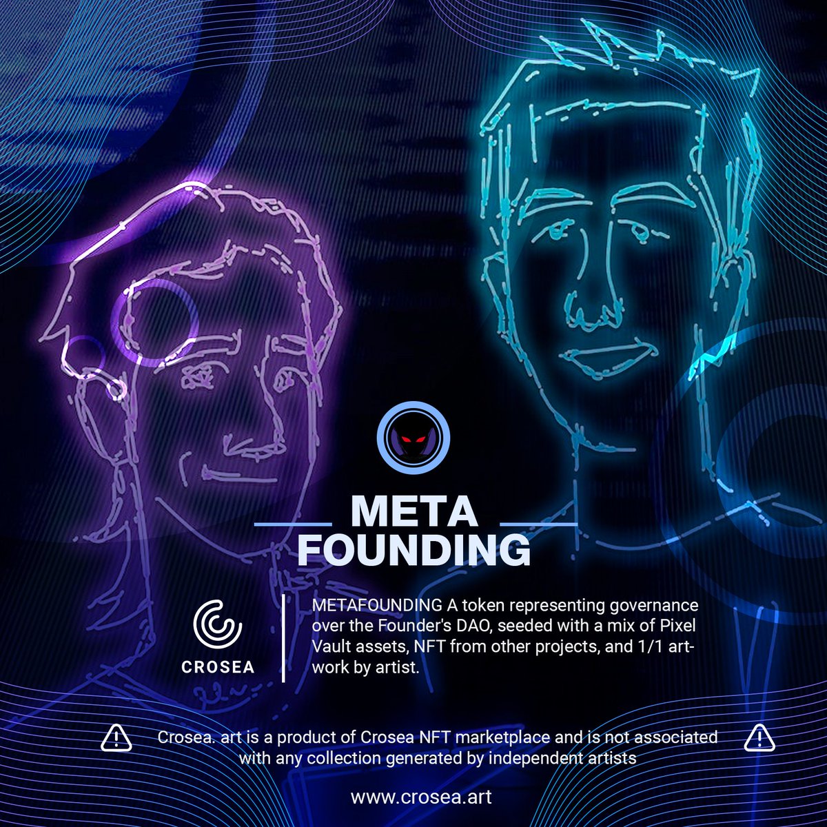 croseanft's tweet photo. We're giving away a #MetaFounding #NFT to celebrate their launch on #Crosea #NFTMarketplace with our #NoCode #NFTGenerator.
1⃣ ❤️&🔁
2⃣ Follow @croseanft & @MetaCronoss
3⃣ Tag 3🧑🤝🧑
Drop link: https://t.co/j2iknTy4jF
Mint Price: 50 #cro
#cronos #cronosnft #crofam #crofam https://t.co/K5VcslXCbi