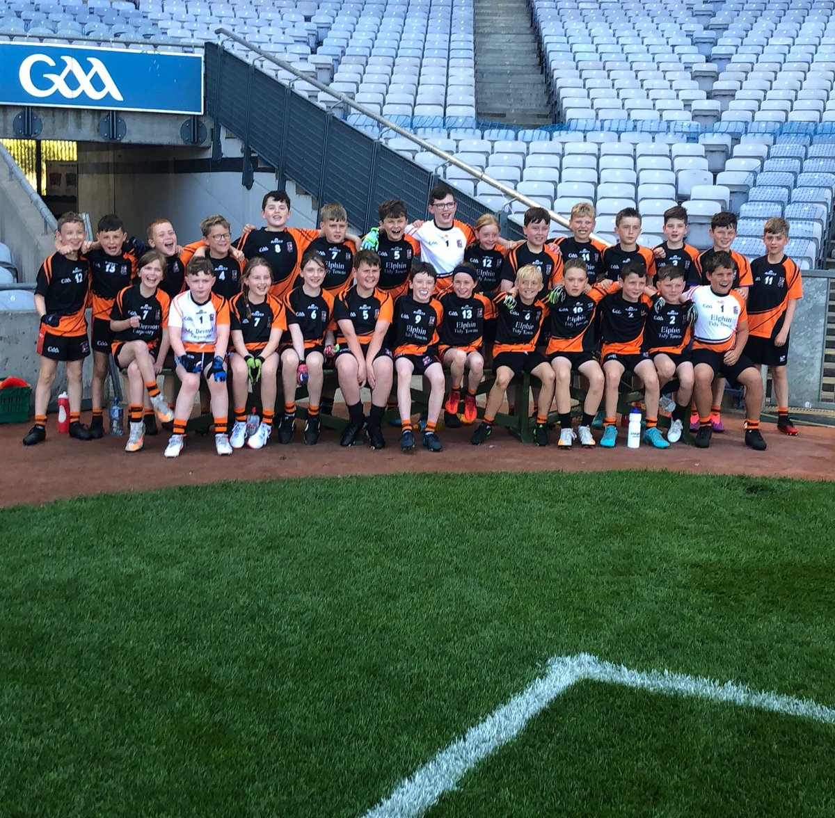 ElphinGAAClub's tweet photo. Well done to the Elphin Ballinameen U11s they played absolutely fantastic in Croke Park!  Great to see it!! #elphingaa #ballinameengaa #rosgaa https://t.co/1FjpqBaUL6