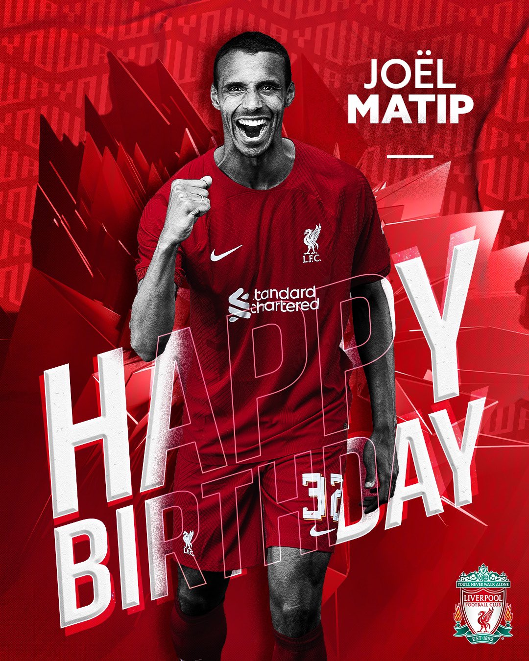 Happy Birthday to Joel Matip  