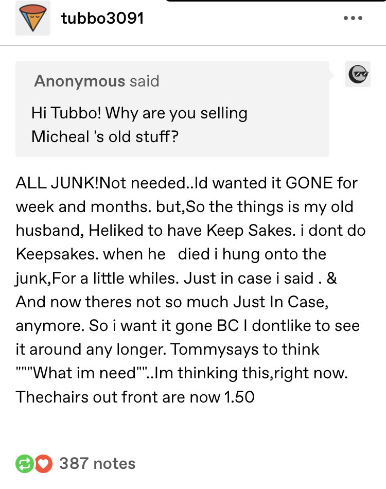 foreverspirals's tweet photo. Tubbo3091’s latest saga is going to fucking END ME. AAUUGGHHHH https://t.co/dX6NYJtgCd