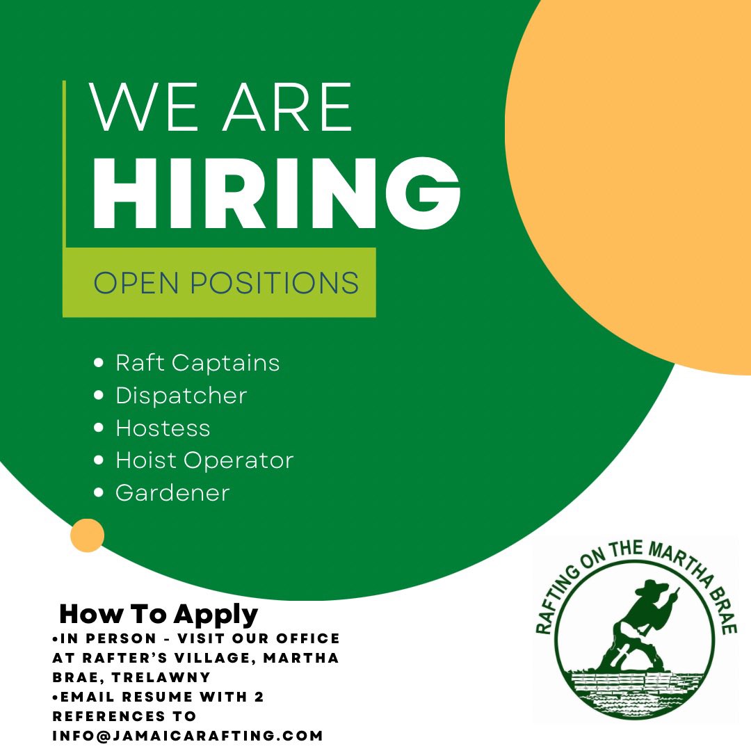 NOW HIRING!! #jobsinjamaica #jobsearchjamaica