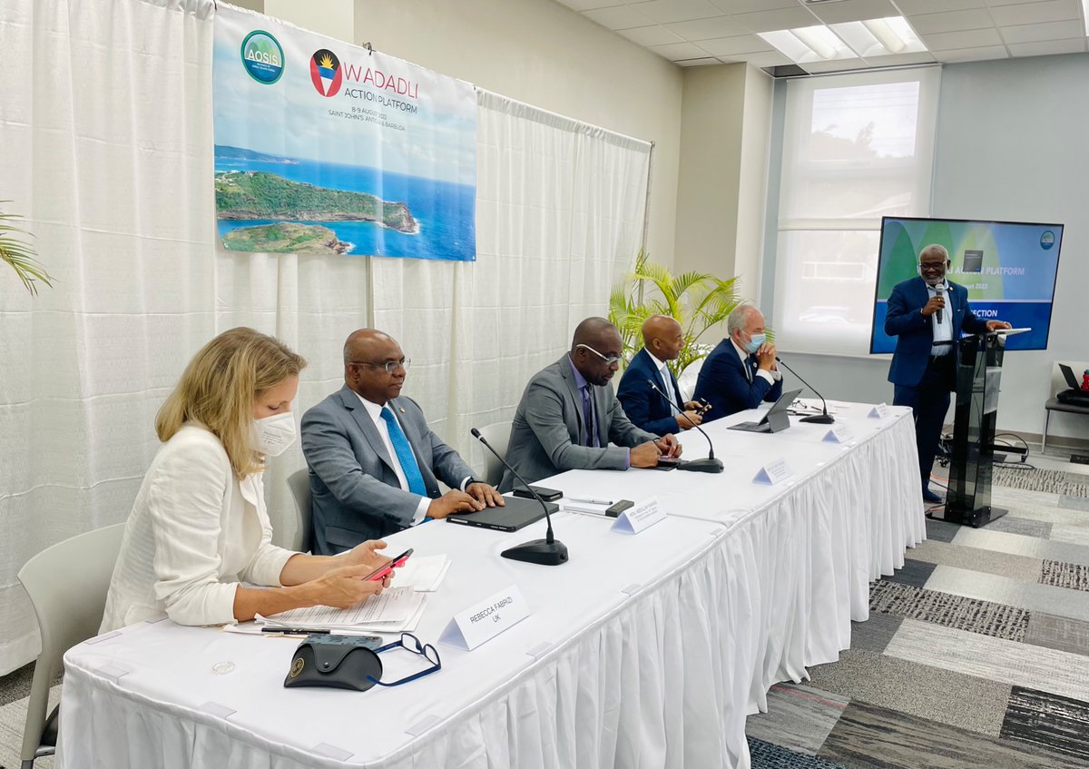 UN_PGA's tweet photo. Small Island Developing States are at the frontline of multiple global crises.

I am hopeful that the Wadadli Action Platform will contribute to the renewed and strengthened commitment of the international community to the sustainable development of #SIDS

https://t.co/4M9ivJlfzg https://t.co/iQjtBXiub8