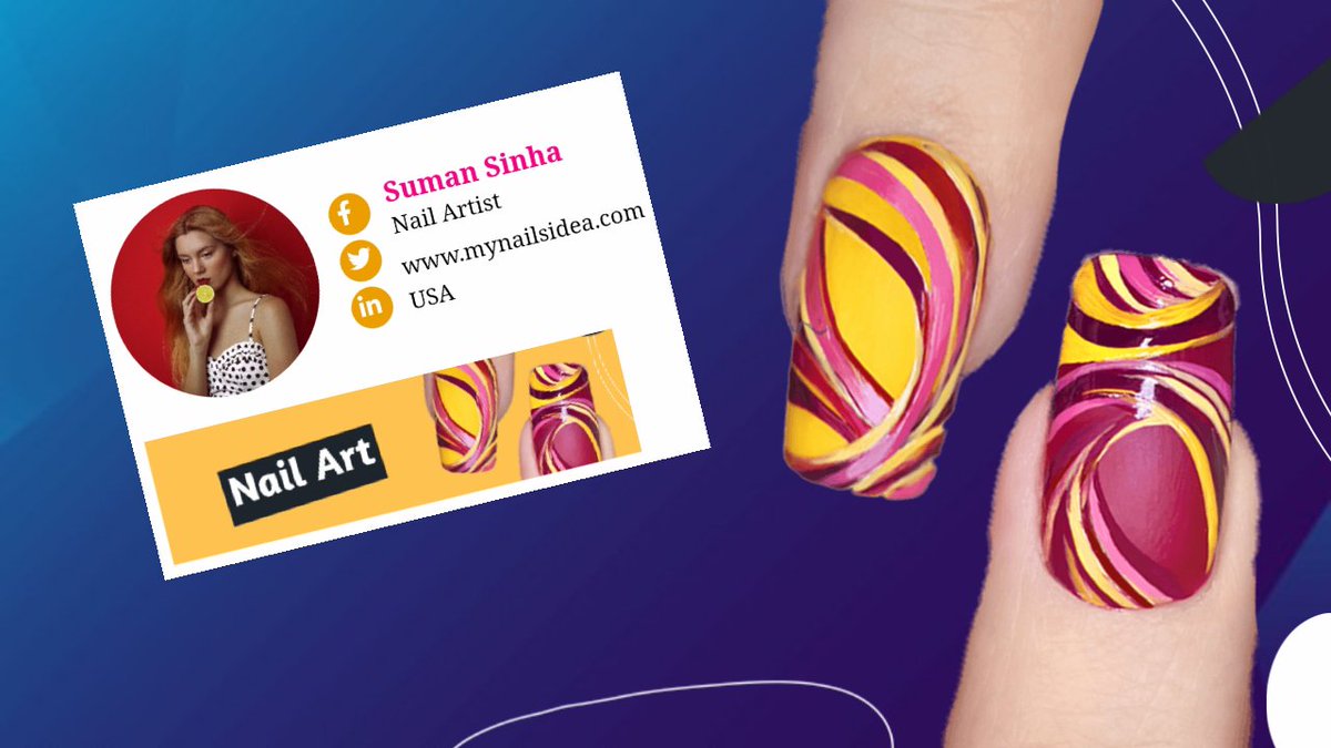 Mysignapp's tweet photo. Are you a Nail Artist ? 

Use our professional email signature for Artist .
https://t.co/13OqFiDYOz

#nailsartist #Artists #designer #email_signature https://t.co/cOy0hZaJ4k