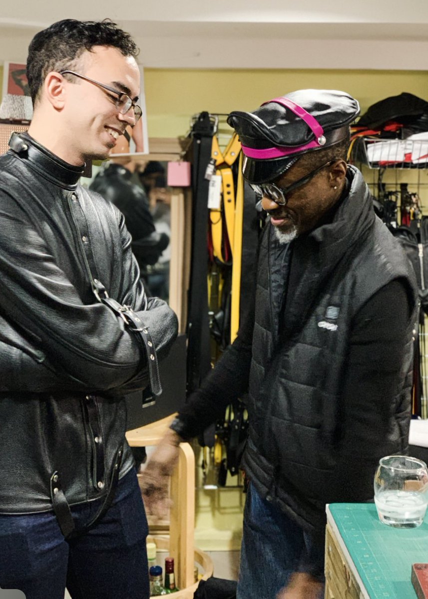 House_of_Ra's tweet photo. The moment Master put boy in a all leather Straitjacket from @FMLeatherDesign and Theboy 😈 smiles! #IHOR🖤💗🤍 moments. @LbOC_group  #DADDYboy #LeatherboysOfColor #BLACKmeningear #ShowUpandShow 
#trustDaProcess⏳ https://t.co/LNmHSWEdOy