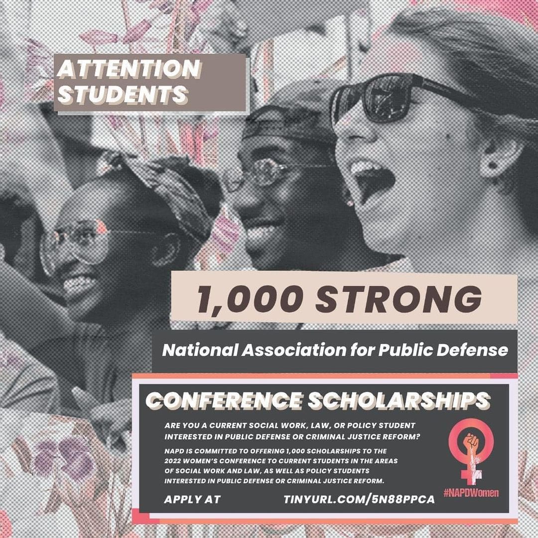 talen_ncf's tweet photo. Current students who are interested in public defense and criminal justice reform! We’re giving away scholarships to our upcoming virtual women’s conference Sept 22nd-24th https://t.co/8Niy8whLFx