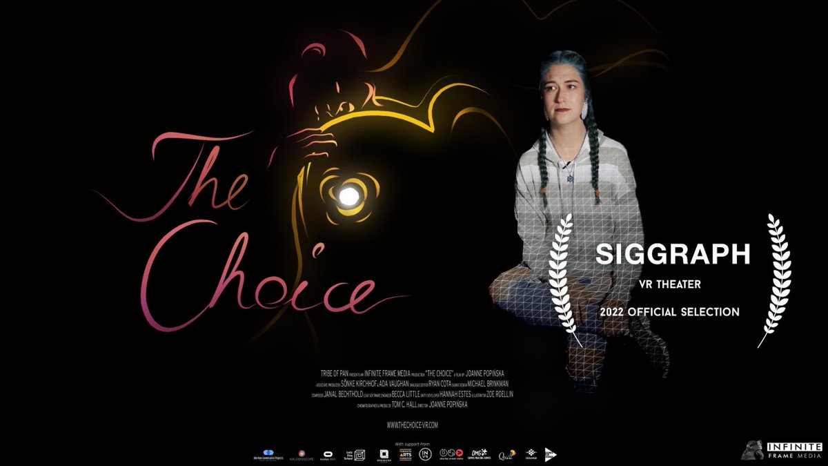 InfFrameMedia's tweet image. Who is at #siggraph? Our documentary @TheChoice_VR is being presented as a part of #VR theatre, be sure to book your spot! Unfortunately, our team is not able to be there in person, please share your thoughts with us when you watch it! Thank you for inviting us @siggraph!
