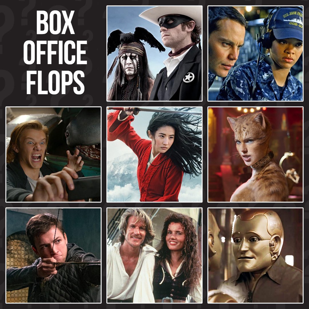 CraftyQuiz's tweet image. Batgirl didn't even make it to the big screen but these movies did and they still flopped . . . can you name them all? 💸💸💸

#BoxOfficeFlops #MovieQuiz #Quiz #Trivia #PubQuiz #InteractiveQuiz #GameNight #SmartPhoneQuiz #QuizNight #PictureQuiz