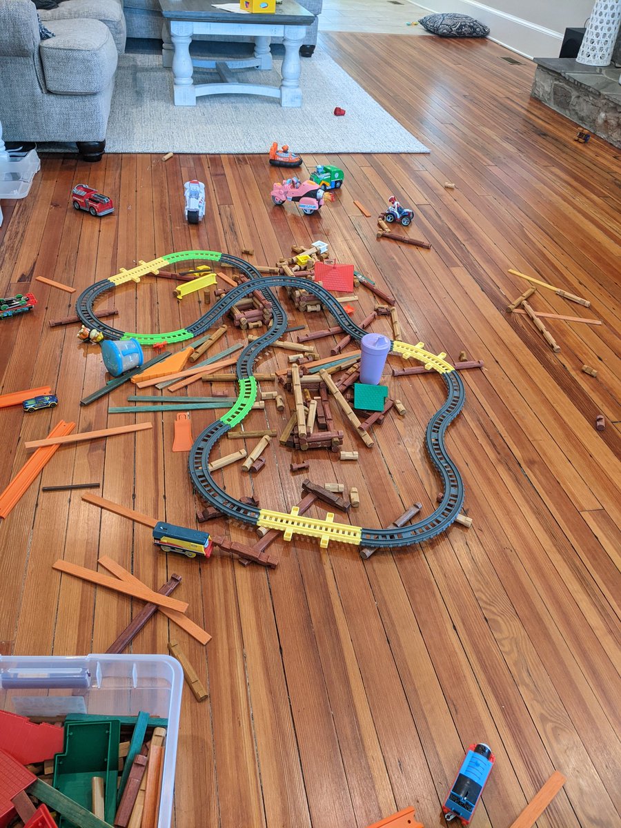 DanAshbaughWPM's tweet photo. An engineering background did not prepare me for the destructive force of 4-year-olds https://t.co/TYyHtqhYYM