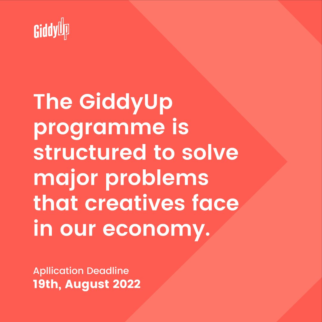 Giddyup_ng's tweet photo. Don't miss out on this opportunity, click the link in bio to sign up now. Application deadline is 19th August, 2022.
#giddyup #giddyupng #creatives #creativebusiness #creativebusinessowner #webdesigner #webdesign #musterpoint #AFD #AfriLabs #DigitalAfrica https://t.co/Kz6OwhwrmU