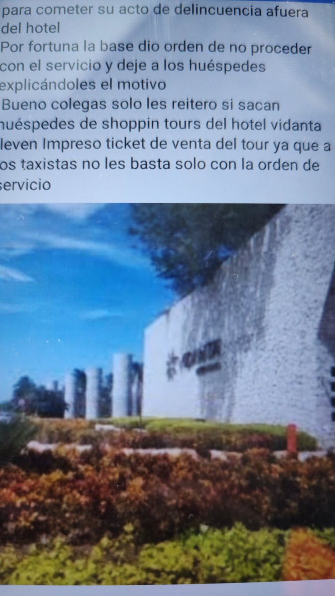 movimientoTOUR's tweet photo. Atención inútil de @j_perez_p, pon a trabajar tu gente de @imoveqroo para que los @TaxistasPlaya le bajen tres rayitas pues ellos no son autoridad para verificar vehículos y en menos en zona federal @SCT_QuintanaRoo.
Que quede claro, no lo vamos a permitir ..! Ojo @CarlosJoaquin. https://t.co/Bovh41etmp