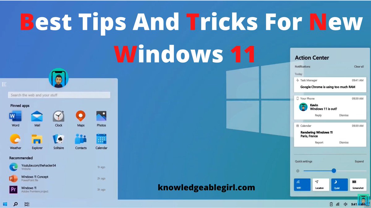 knowledgeable_G's tweet photo. Best Tips And Tricks For New Windows 11  
Windows 11 new update adds new features and increases system compatibility for computer veterans. It added modifications with the front of window,.... Read more: https://t.co/3mSnEAEBs3
#windows #Windows11 #windowtinting #WindowsTips https://t.co/f5RyuFyNzo