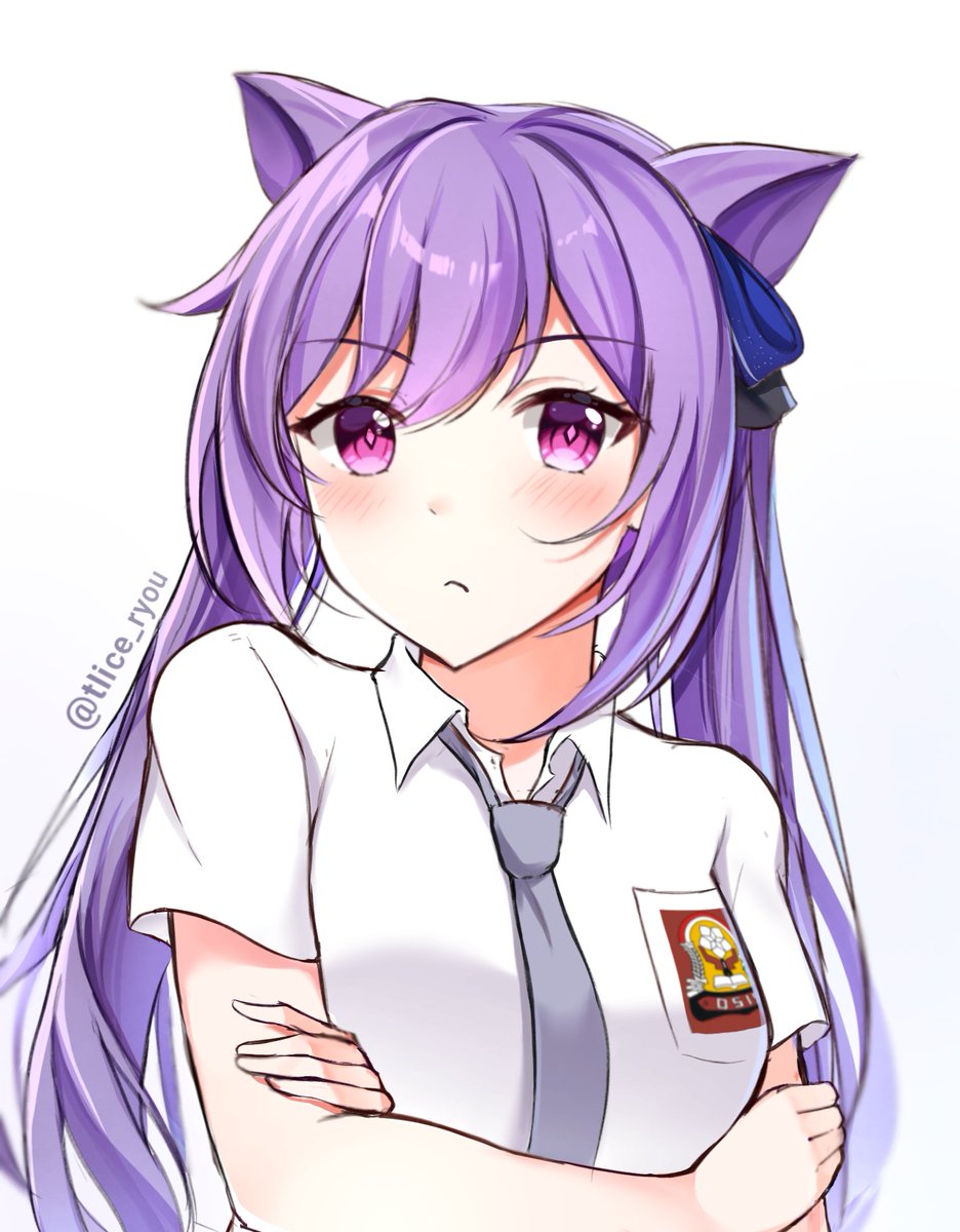 Keqing in Indonesian High school Uniform #rkgk #Genshinlmpact