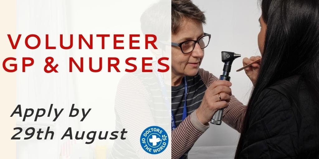Are you a Nurse or GP looking for volunteer opportunities in London? We provide medical care and advocacy from our clinic and are looking to build up our pool of volunteer clinicians. 

Find out more at lght.ly/5p2pggh
#volunteer #medical #nurse #GP