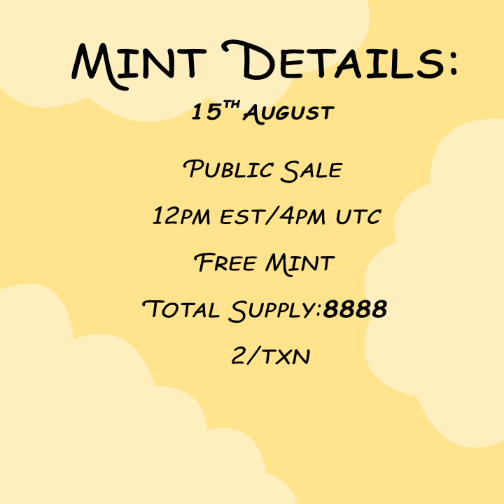 flufferznft's tweet photo. On 15th August💫

Calling fluffy fam to be ready at 4 pm UTC.
 
#NFT #FREEMINT https://t.co/Aju6gwoqcZ