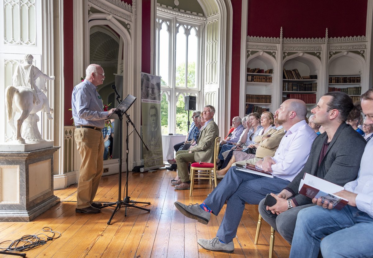 TheGalleryPress's tweet photo. Packed house yesterday for the launch of POEMS by Francis Ledwidge, hosted by the Ledwidge Museum Committee. Here the beautiful ballroom at #Slane Castle awaiting kick-off and speakers Peter Fallon and Lord Dunsany @poetryireland @meathcoco @MeathLibrary #Ledwidge #warpoet https://t.co/IXSRWhzmXP