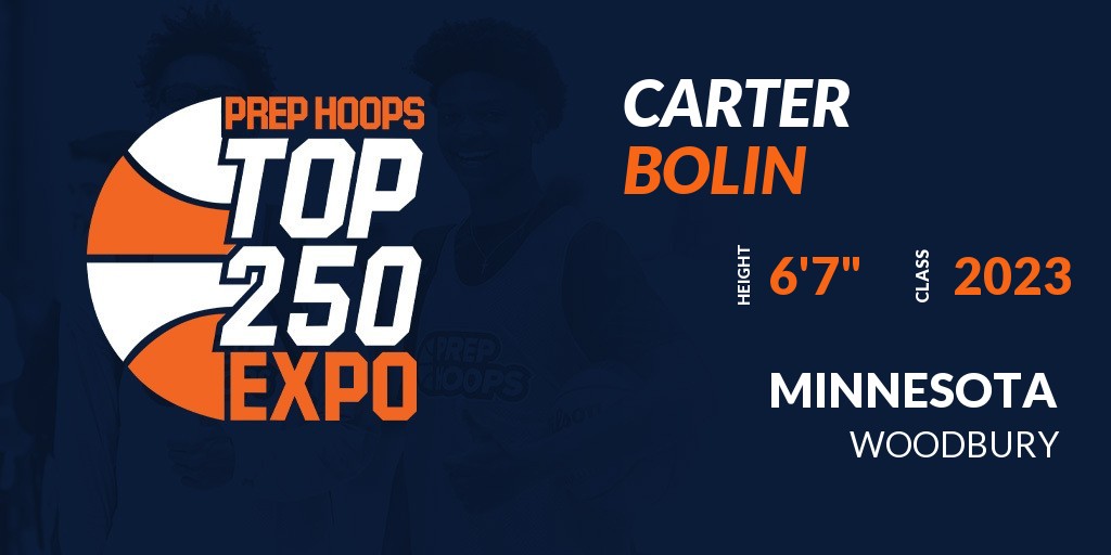 Welcome Class of 2023 Carter Bolin (<a href="/Carterbolin21/">carterbolin21</a>) of Woodbury HS to the <a href="/NorthstarHoops/">Northstar Hoops</a> Top 250 Expo @ Hopkins High School. 

🔥🏀 #PHTop250Expo 🏀🔥

Register NOW! 👇  
events.prephoops.com/e/530/register…