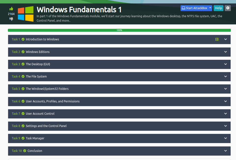 rookie_xyz's tweet photo. [ R01-D01 of #100DaysOfHacking]

Done with Windows fundamentals 1 ok TryHackMe. Onto 2nd and 3rd. Lets hope i get my Pre-Security cert today.
#tryhackme
#offensive 
#presecurity
#security 
@tryhackme https://t.co/ZZS6erH8q2