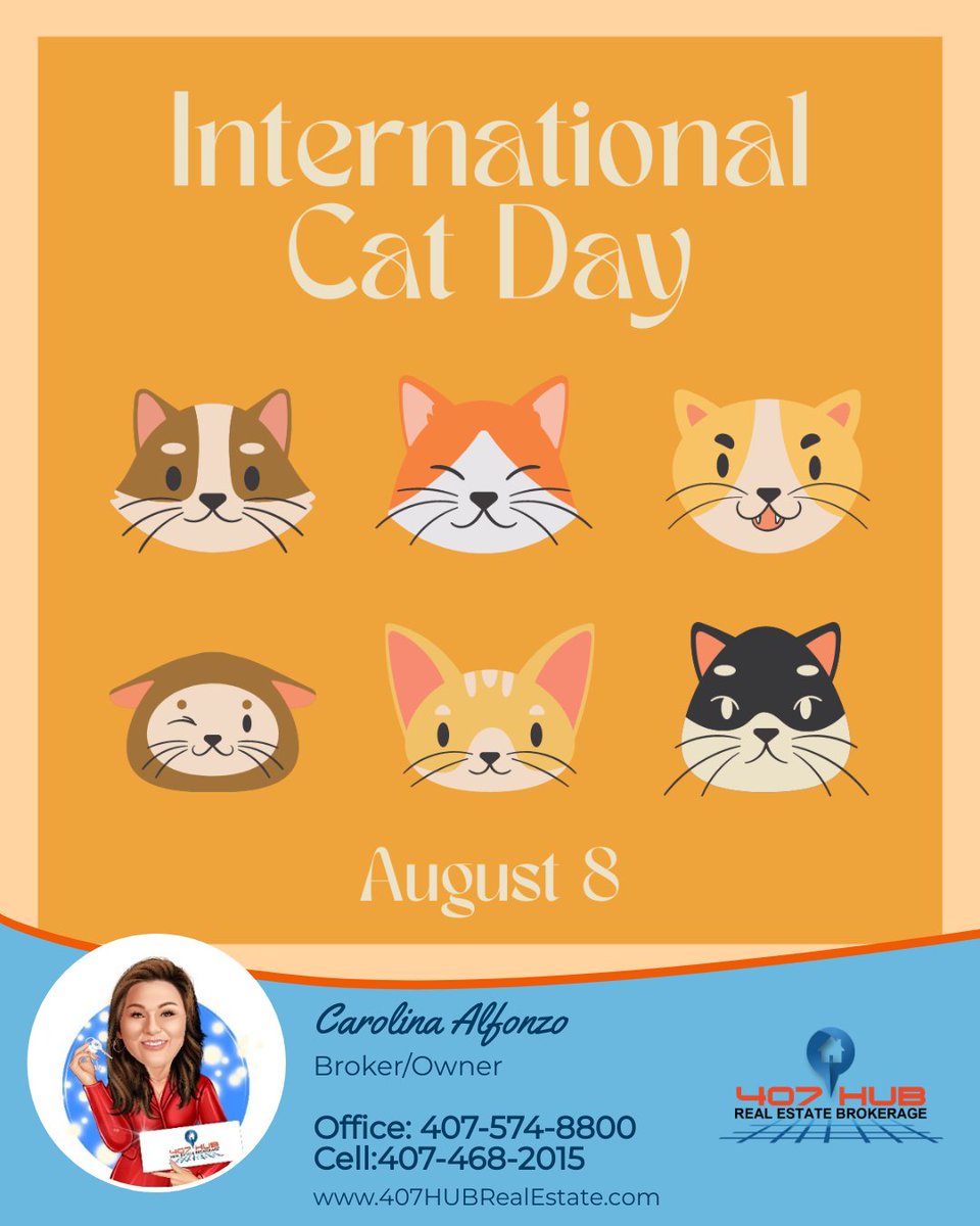 407HUBRealEstat's tweet photo. Who said only dogs can be a man's best friend? 

Happy International Cat day! Celebrate this purrfect day by giving treats to your furry friend. 😻

#internationalcatday #catday #ilovemycat https://t.co/nyjDp1pgEn
