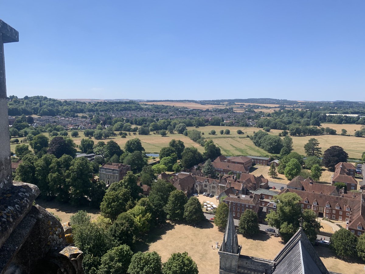 helenbirchy's tweet photo. Not many views beat this one ⁦@SalisburyCath⁩ #towertour #cathedral #spire #Salisbury ⁦⁦@ExperienceSalis⁩ https://t.co/W1WbEKFXYx