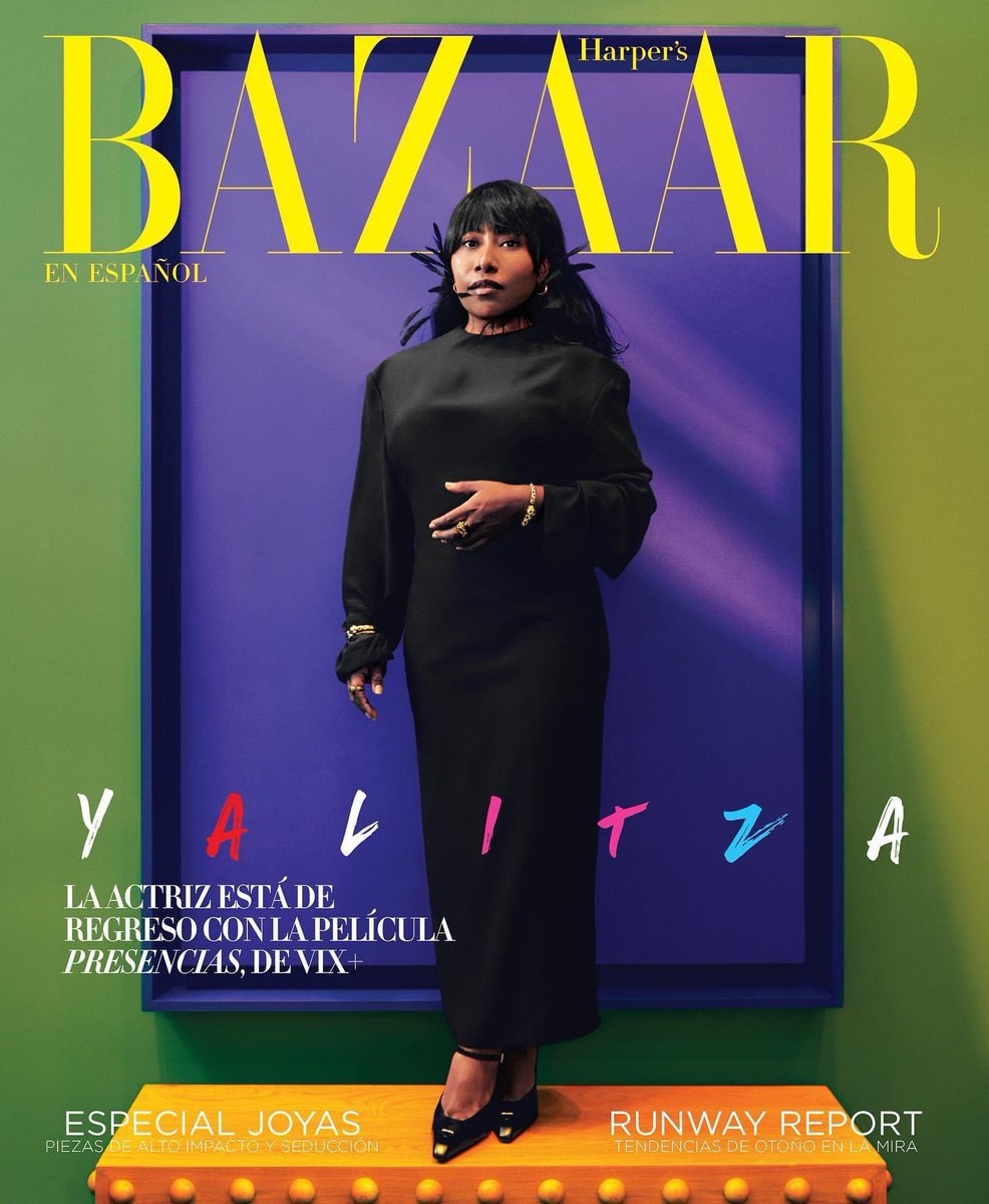 The cover of the August issue of Harper’s Bazaar en Español styled by yours truly
