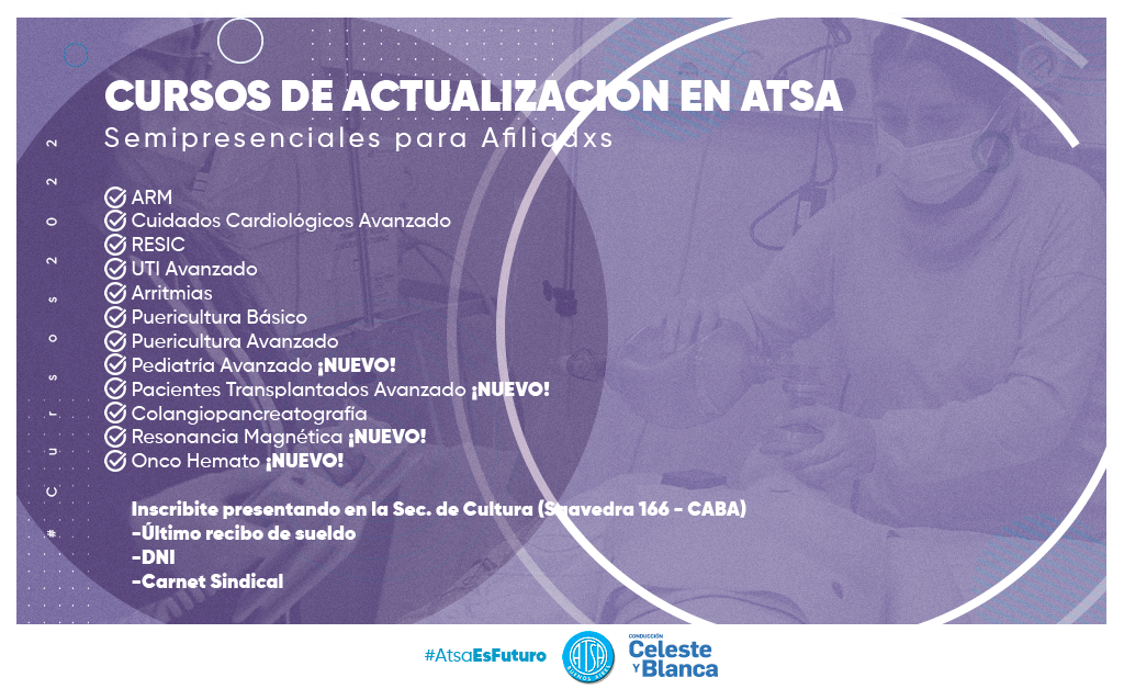 AtsaBsAs's tweet photo. ¡Inscribite a nuestros #Cursos de Capacitación! 💙

Capacitaciones pensadas especialmente para todxs lxs trabajadorxs de #Sanidad, súper específicas y con prácticas incluidas en nuestro Centro de Simulación Clínica #CESICA 😁 https://t.co/TwZOCPYxXy