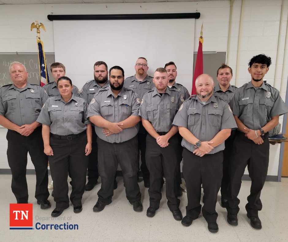TNTDOC1's tweet photo. Congratulations to the 79 correctional professionals who completed Basic Correctional Officer Training on Friday! We wish you all the best in your new career, and thank you for your commitment to making Tennessee a safer place to live &amp; raise our families! #TeamTDOC #HIRINGNOW https://t.co/Uagz3jaAVq