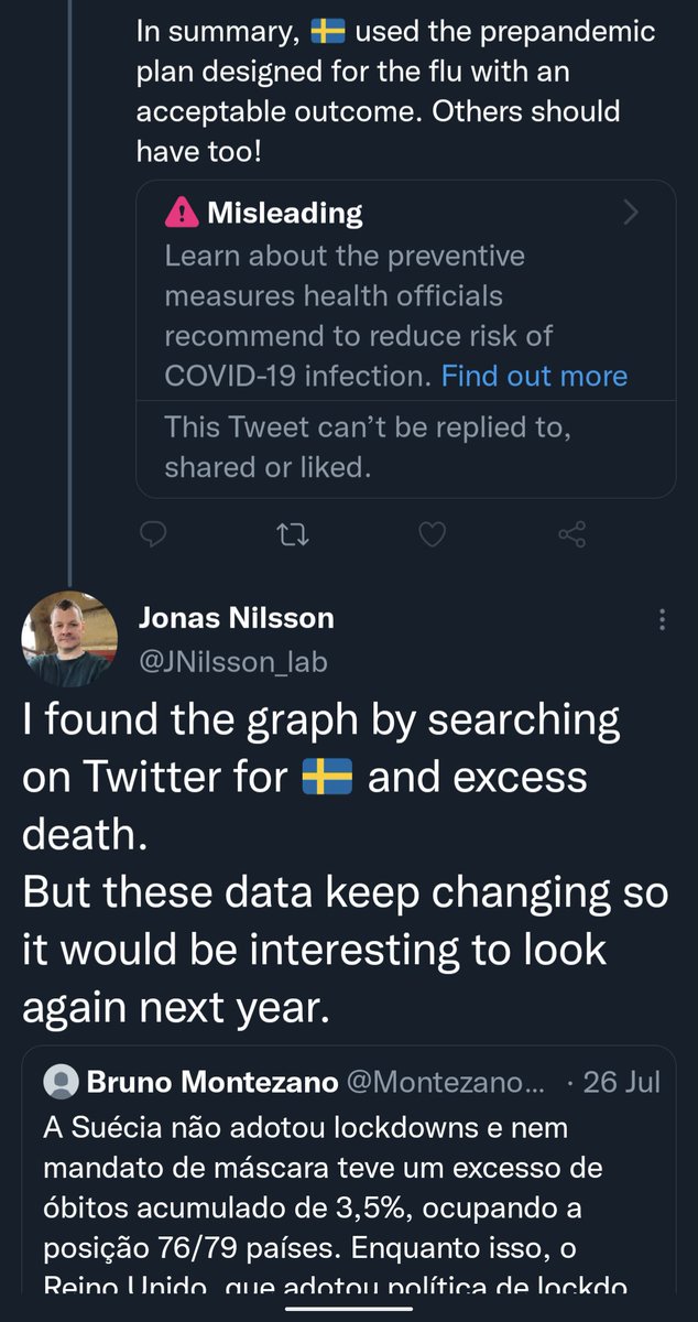 ikashnitsky's tweet photo. Unbelievable. Even now some people keep throwing misguided ill-supported claims that "Sweden nailed it from the start"

Let's peer-review this viral twitter take and have a look at the proper evidence

1/16 🧵 https://t.co/Oj5v4AGAs0