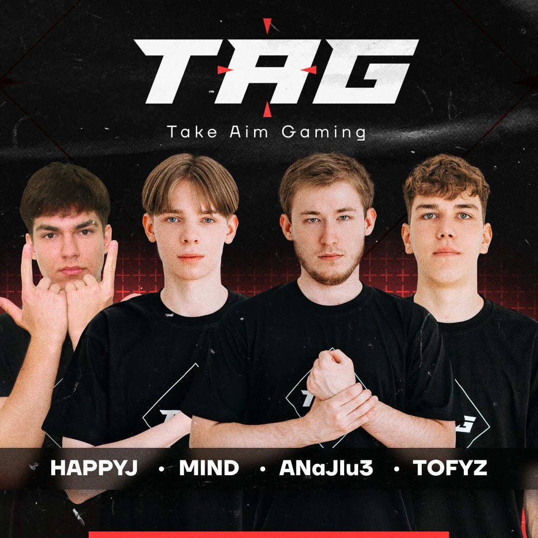 TakeAimGaming's tweet photo. Introducing our new roster! The Demons of PUBG Mobile. These guys have proven themselves as true professionals.

PUBG Mobile roster:

🇷🇸 Artur "TAGAHaJIu3" Aramisov
🇷🇸 Danila "TAGTOFYZ" Dyachkov
🇷🇸 Valerii  "TAGm1nd" Shkut 
🇺🇦 Andrii "TAGHAPPYJ"  Myhal

MSTRBTR - Coach https://t.co/76Z0IpOasu