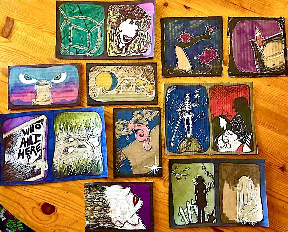 TheMutantFam's tweet photo. 🎶🎶Memories🎶☺️
Courtesy of @lisathegeekmom 👏
“Hey Fam,here's a pic of some of my goofy #LastDrawIn doodles I did during Season 4 of #TheLastDriveIn.Thought they were kind of fun!”
-Lisa
“Kinda fun”?..Frikin’ fun and wicked cool!!🖤🤠
#MutantFam
-M👹 https://t.co/Mt0NuWTwJ9