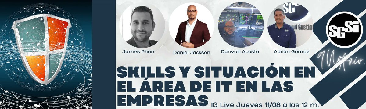 ProyectosSGSI's tweet photo. Vía a nuestro 9no aniversario estaremos e un #instagram Live el próximo jueves a las 12 del mediodía donde estaremos abordando la situación de los perfiles o skills en el área de IT en las organizaciones.
#cibersecurity 

Link del evento: https://t.co/JVrZiJ5Wyf https://t.co/bovObd2Y2t