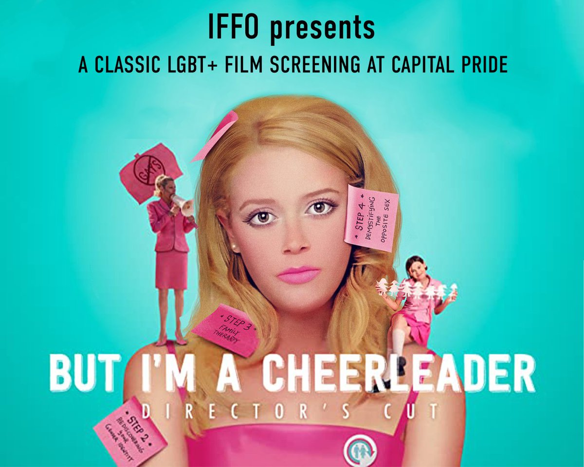 Revisit a beloved LGBT+ cinema classic on the big screen with IFFO’s presentation of BUT I’M A CHEERLEADER 📣🤸🏼‍♀️on August 22nd, 6:30pm at the <a href="/OttawaArtG/">Ottawa Art Gallery | Galerie d'art d'Ottawa</a> 
iffo.ca/pride/cheerlea…
Plus: Short film Curbside Pickup by <a href="/HingmanLeung/">Hingman Leung</a> 
#OttawaThingsToDo