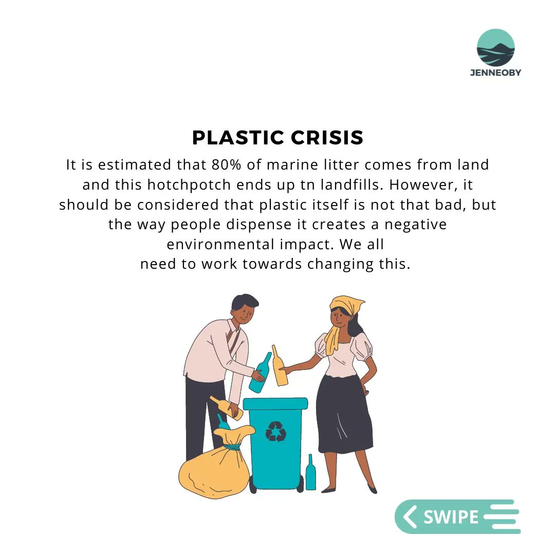 jenneobyng's tweet photo. It is estimated that 80% of marine litter comes from land and this hotchpotch ends up in landfills. However, it should be considered that plastic itself is not that bad, but the way people dispense it creates a negative environmental impact.

We all need to work towards changing https://t.co/tlWEpoGwVp