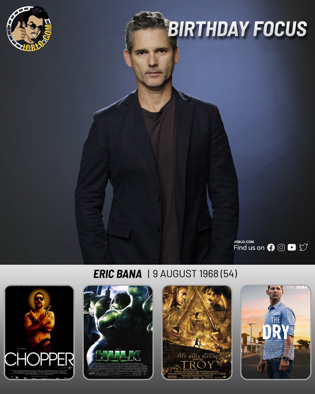Happy birthday Eric Bana!  