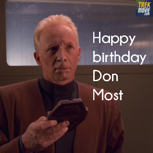 TrekMovie's tweet photo. Happy birthday to @most_don, who played Doctor Kadan in the #StarTrekVoyager two-parter "Workforce." 
#HappyDays #RalphMalph #Glee https://t.co/TSvQAyn7i3