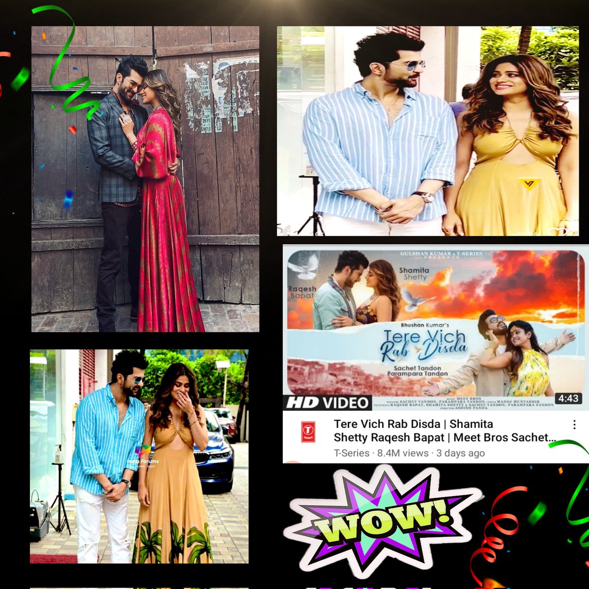 ManthiHasara's tweet photo. Wooooow more than 8M views for  #TereVichRabDisda Amazing guys ☺️♥️ Love forever 😍😘 #ShaRa #ShaRaFam #RaqeshBapat #ShamitaShetty 
@RaQesh19 @ShamitaShetty https://t.co/84JjWRBKMt