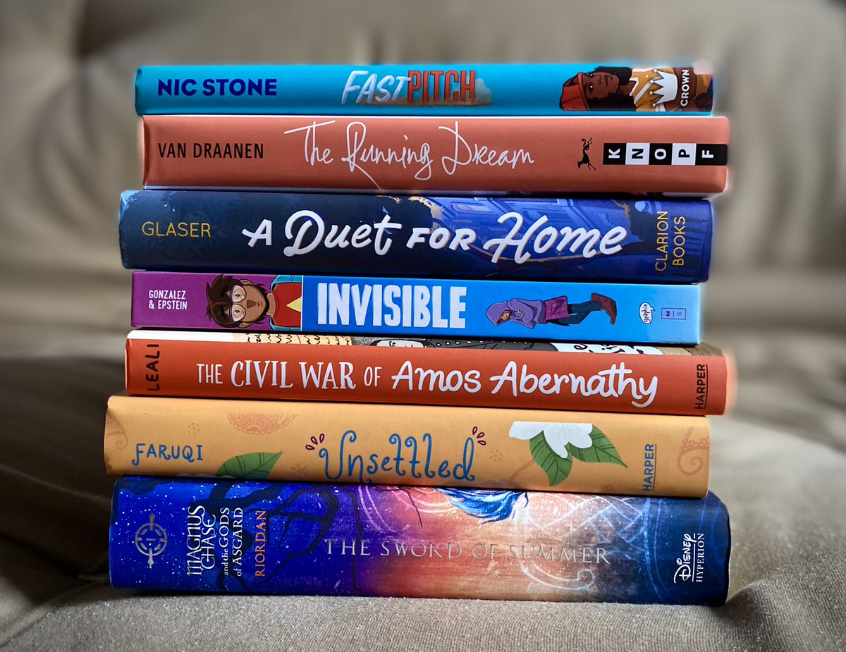 LundLibrarian's tweet image. Time for a #BOOKGIVEAWAY for my fellow educators &amp;amp; librarians! Retweet &amp;amp; follow for a chance to win this set of middle grade books — all hardcover! Winner announced 8/12, US only. #backtoschool #kidsneedbooks