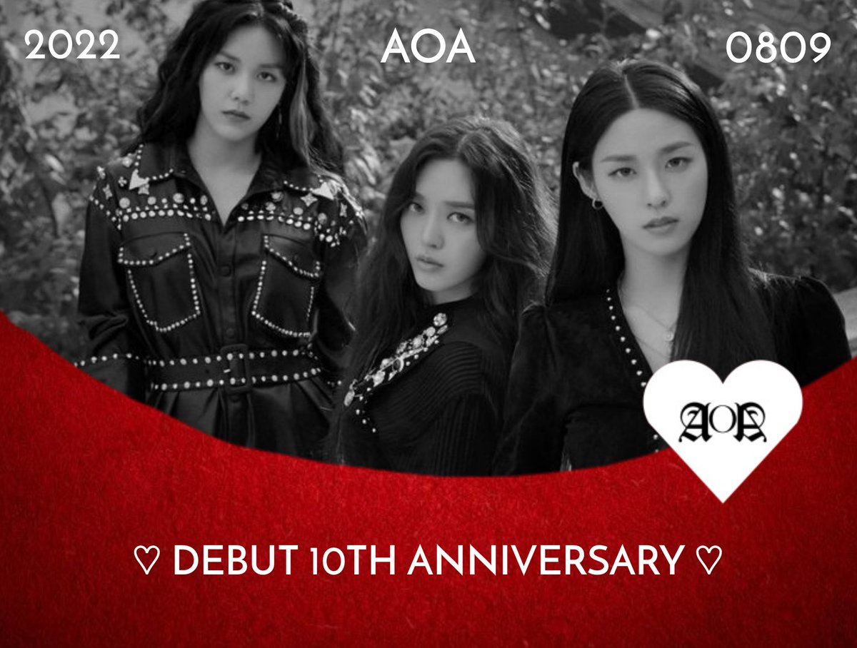 aoa_brasil's tweet photo. [Anniversary] #AOA_10th_Anniversary 2022.08.09 #AOA AOA의 10주년을 축하하자 ♡ @AOA_FANCLUB https://t.co/1ZtBmgE1U7
